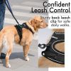 Dog Harness; No-Pull Pet Harness with 2 Leash Clips; Adjustable Soft Padded Dog Vest; Reflective No-Choke Pet Oxford Vest with Easy Control Handl