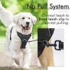 Dog Harness; No-Pull Pet Harness with 2 Leash Clips; Adjustable Soft Padded Dog Vest; Reflective No-Choke Pet Oxford Vest with Easy Control Handl