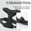 Dog Harness; No-Pull Pet Harness with 2 Leash Clips; Adjustable Soft Padded Dog Vest; Reflective No-Choke Pet Oxford Vest with Easy Control Handl