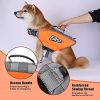 Dog Life Jacket; Reflective Dog Safety Vest Adjustable Pet Life Preserver with Strong Buoyancy and Durable Rescue Handle for Swimming; Surfing; B