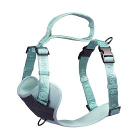 PETMARVEL Adjustable Embroidered Stylish Dog Harness (Option: Mint Green-Small)